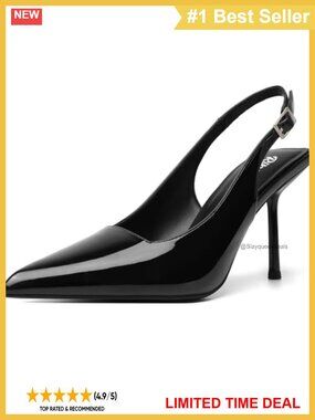 Women's Slingback Pumps Pointed Closed Toe High Heels Dressy Party Shoes